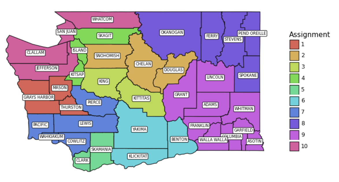 Washington State Redistricting Map