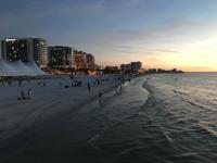 View of the beach during sunset on Clearwater Beach