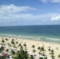 View of the beach on Ft. Lauderdale