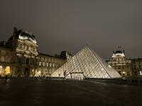The Louvre at night