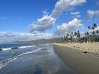 Hills ending at the Beach