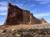 Large rock formation with impressive light and shadows